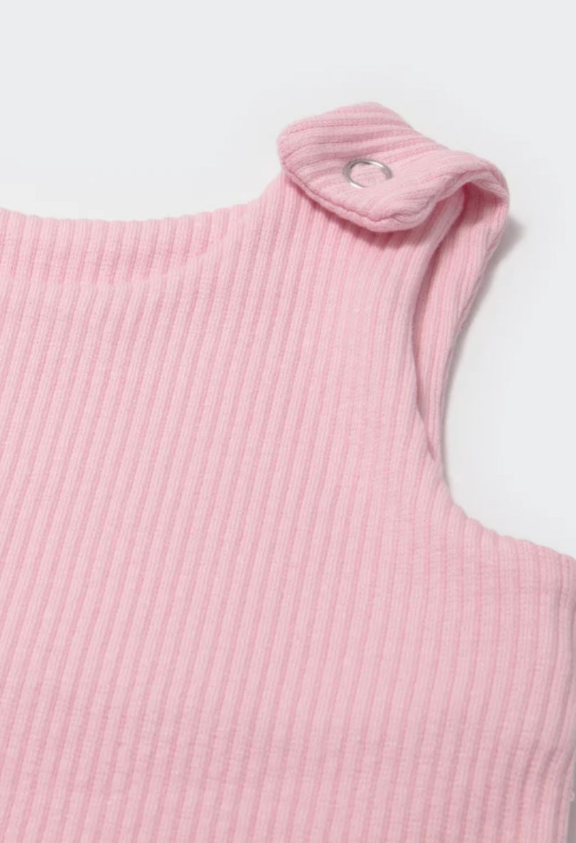Sea Shell Ribbed Cotton Dungarees - Personalised Embroidered