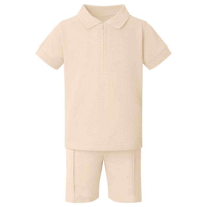 Hunny Bear Polo and Short Set - Embroidery Personalised