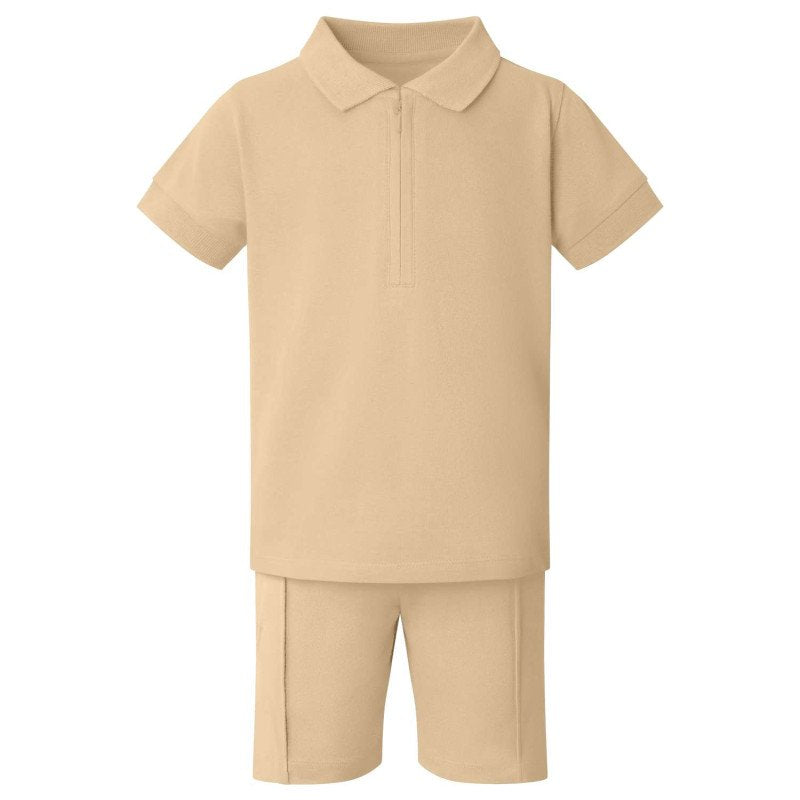 Hunny Bear Polo and Short Set - Embroidery Personalised