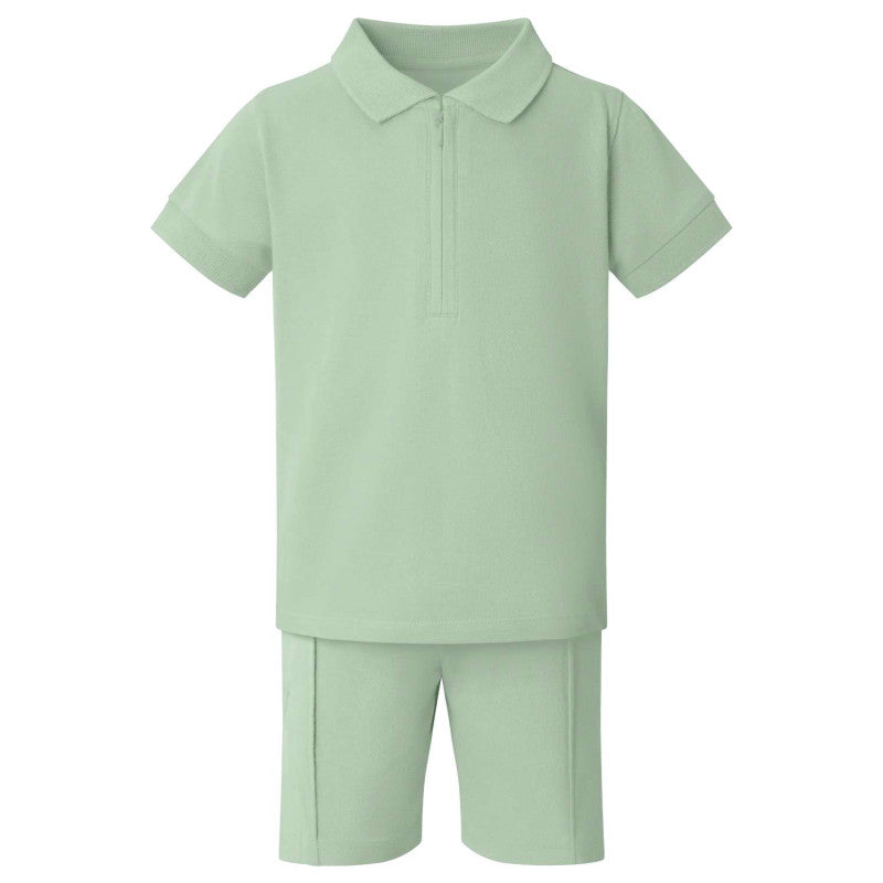 Hunny Bear Polo and Short Set - Embroidery Personalised