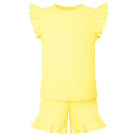 Sea Shell Frill Shorts Set - Embroidery Personalised