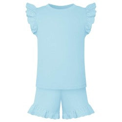 Sea Shell Frill Shorts Set - Embroidery Personalised