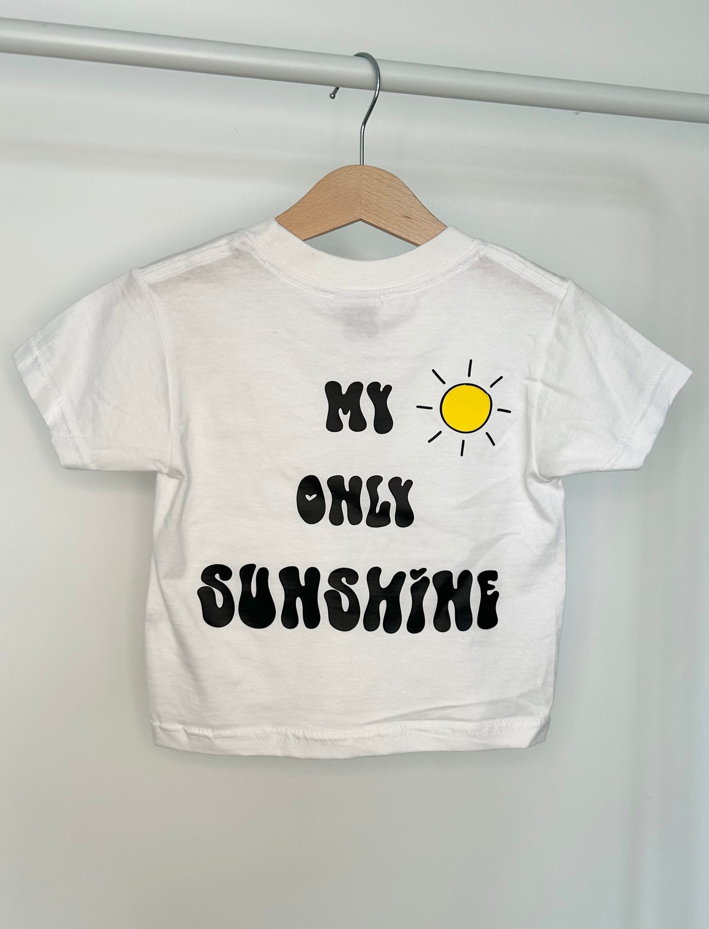 Children's ‘My Only Sunshine’ Mini Me Matching T-Shirt