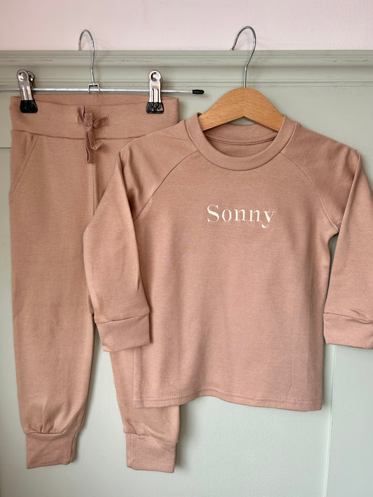 Long Sleeve Lounge Set - Personalised Embroidered