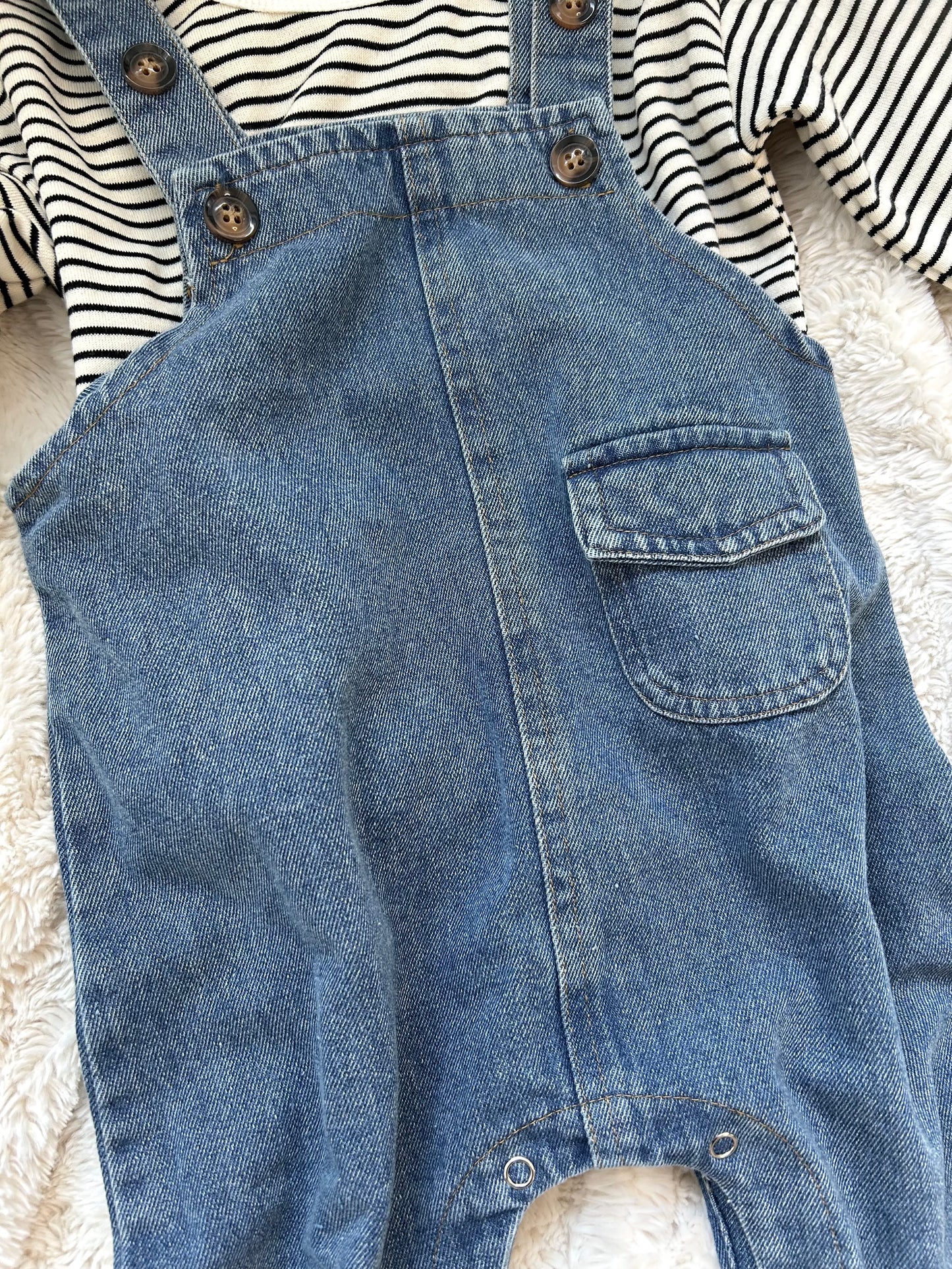 Denim Baby & Toddler Dungarees - Personalisation Available