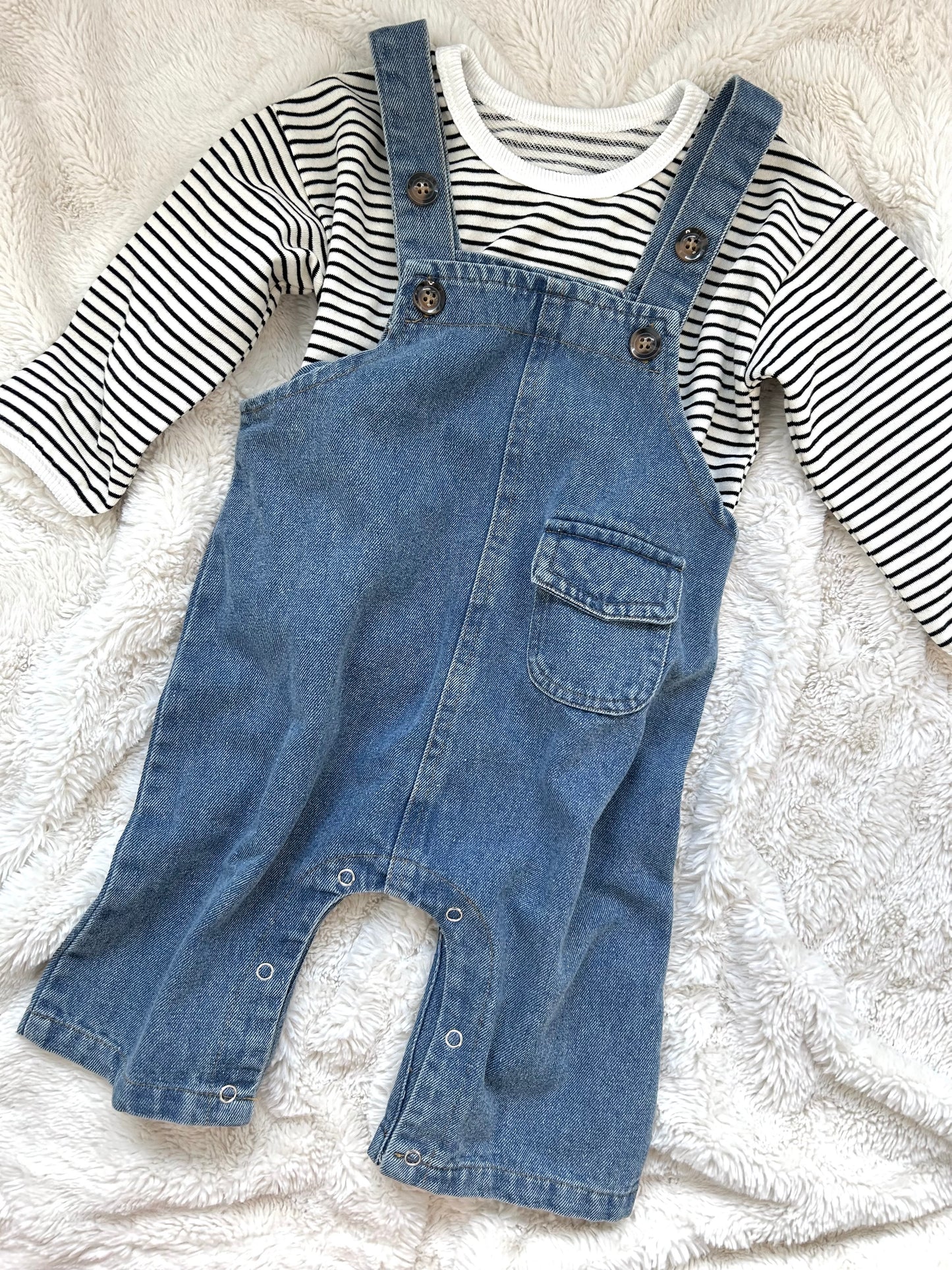 Denim Baby & Toddler Dungarees - Personalisation Available