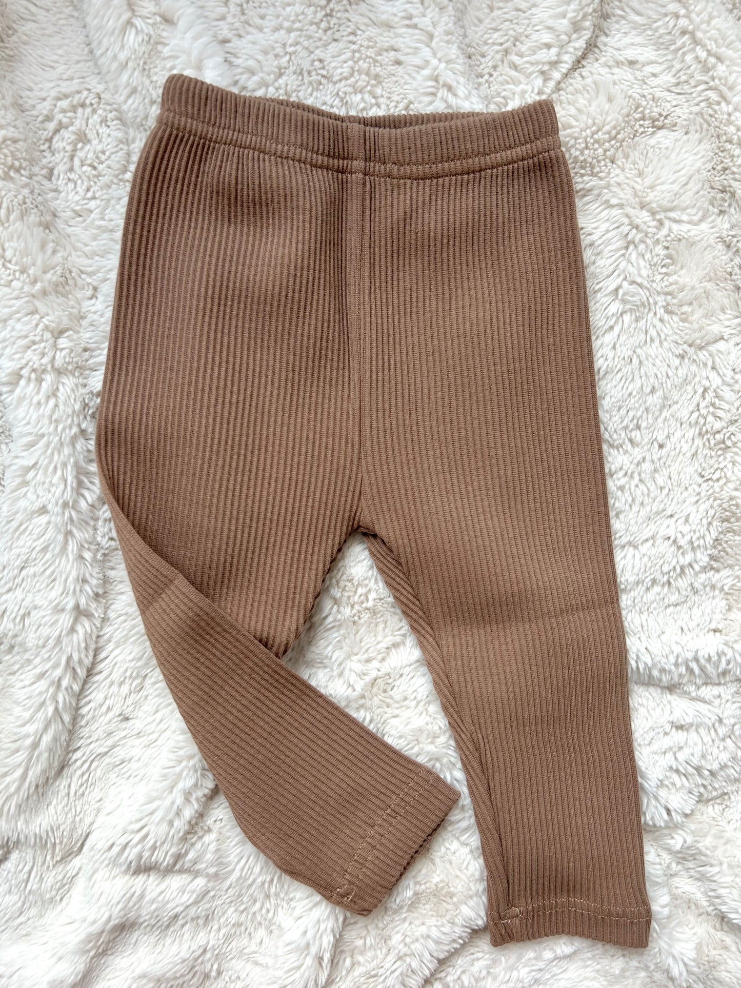 Baby & Toddler Brown Ribbed Leggings