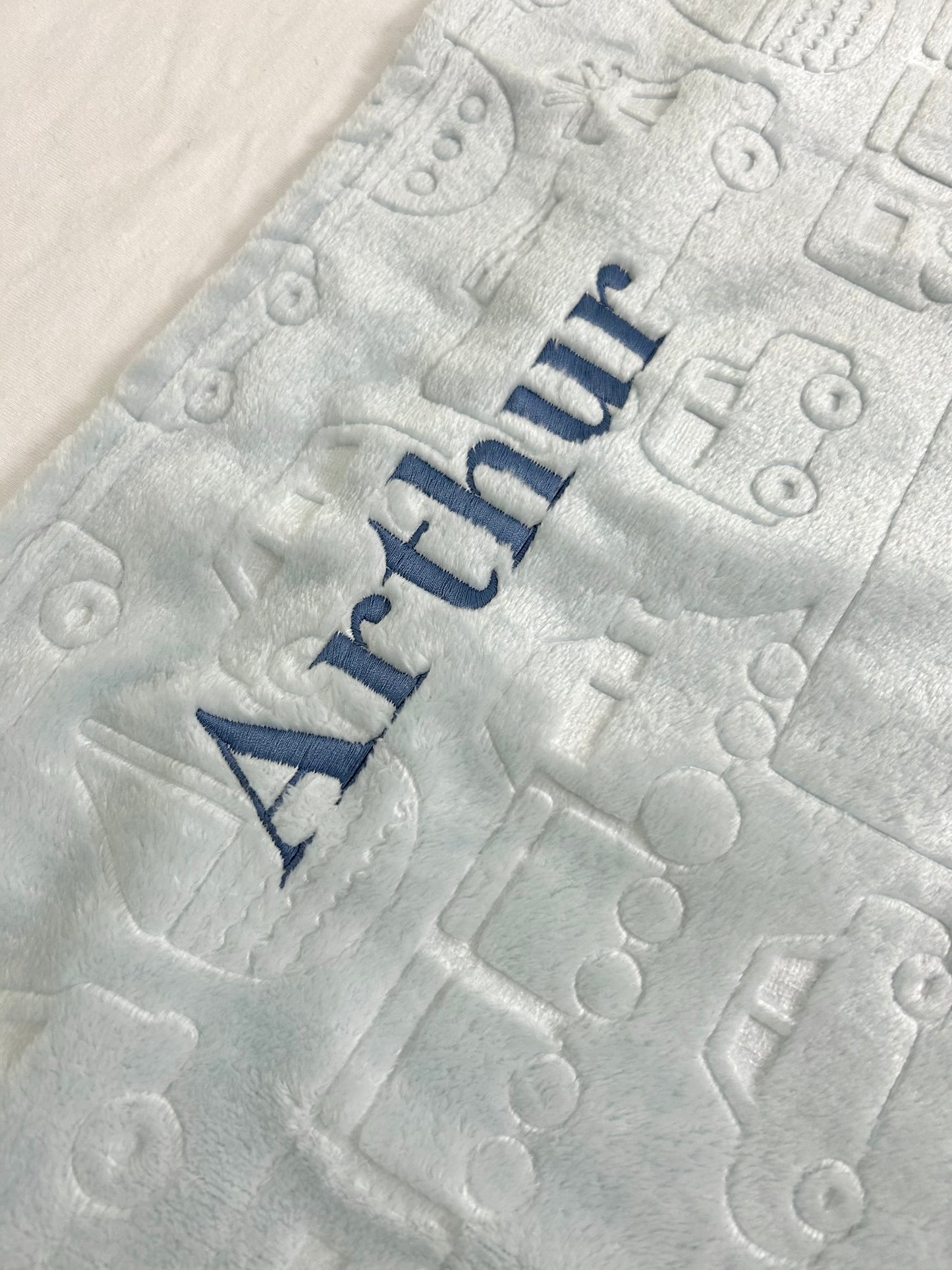 Personalised Imprinted Fleece Blanket - Embroidered