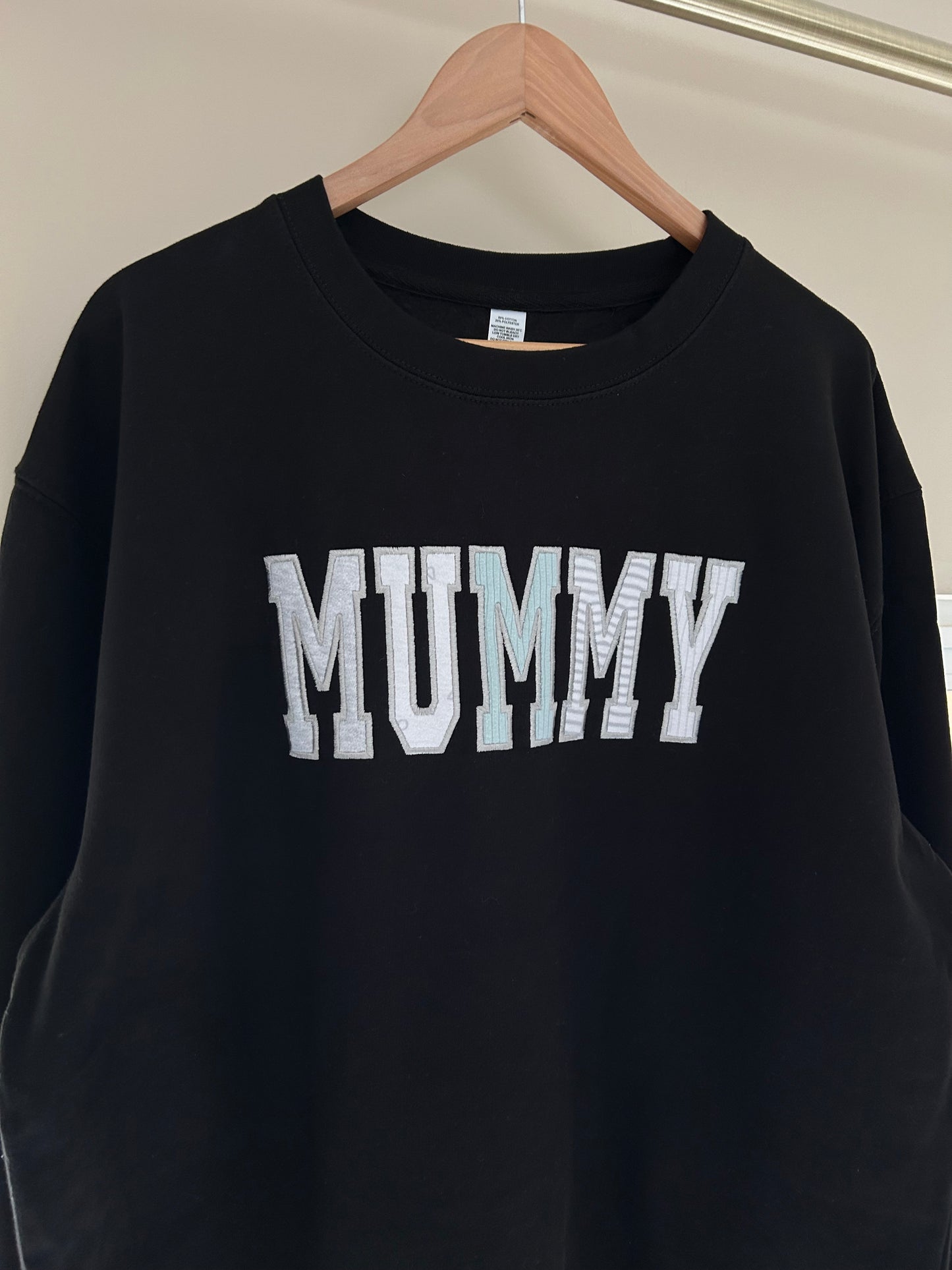 Personalised Appliqué Baby Clothes , Keepsake Mama / Nana / Love / Dada Hoodie - Embroidered