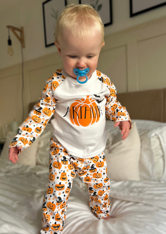 Halloween Personalised Children’s Pyjamas - Pre Order cut off 07.10.24