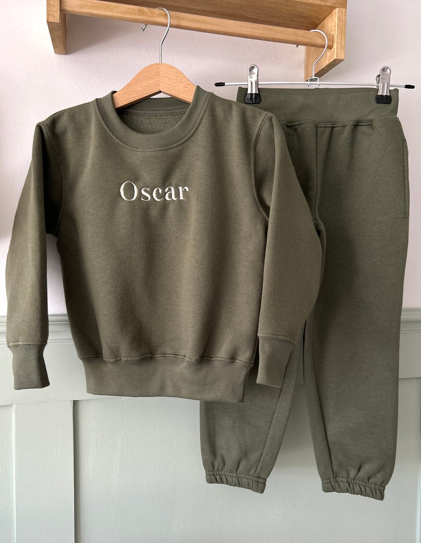 Fleeced Tracksuit 2 Piece Set Personalised - Embroidered