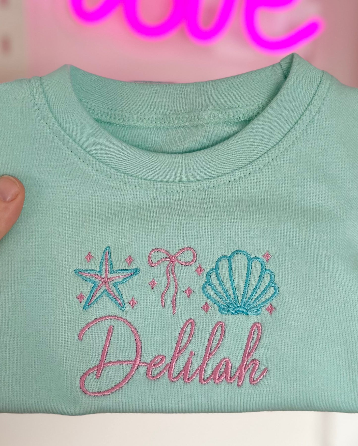 OLDER KIDS Personalised Children's T-shirt - Summer Options - Embroidered