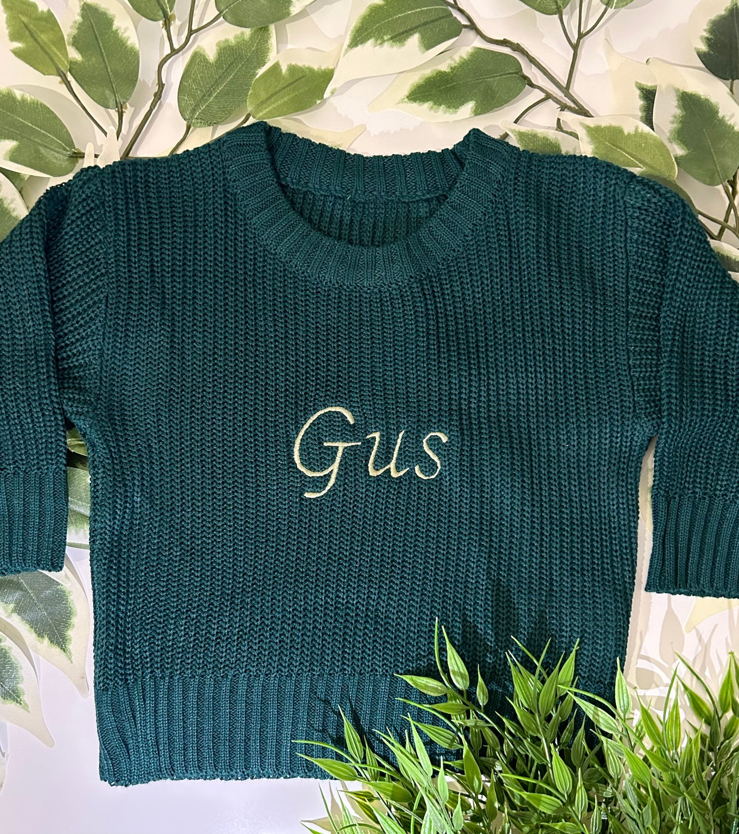 Personalised Baby/Toddler Knitted Sweater Pullover