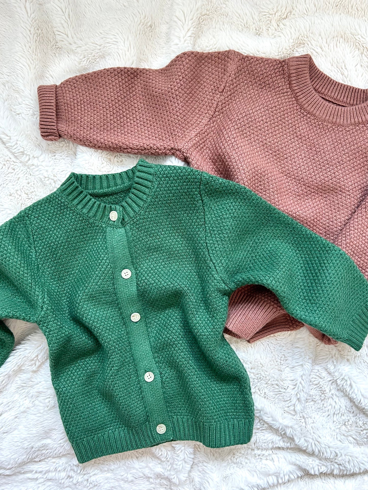 Children's Knitted Coffee Jumper - Personalisation Available