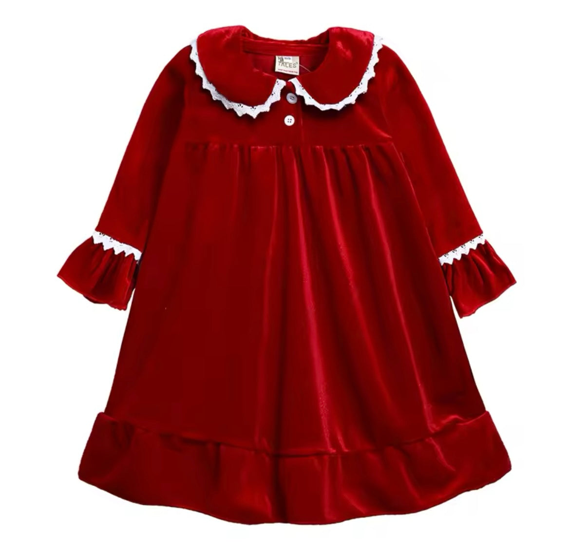 Red Velvet Pyjamas - Children's Personalised