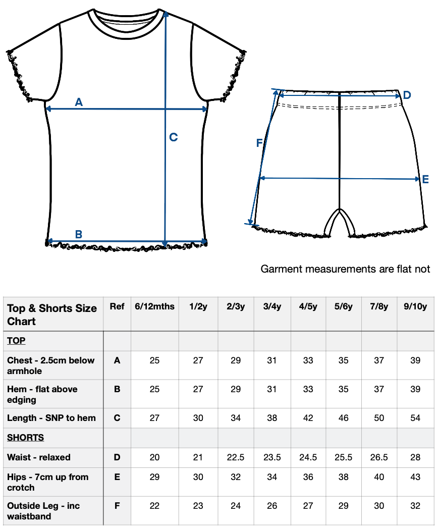 Ribbed T-Shirt and Short Set - Personalised Option