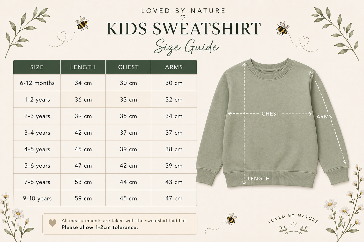 The Bumblebee Sweatshirt | Baby & Children's Embroidered Sweatshirt