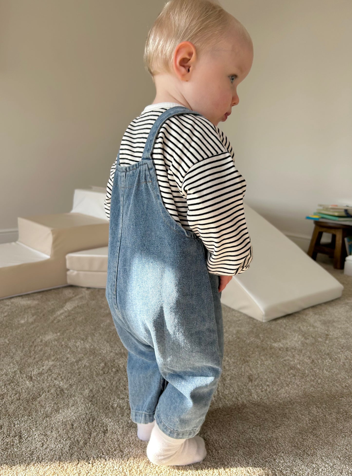 Denim Baby & Toddler Dungarees - Personalisation Available