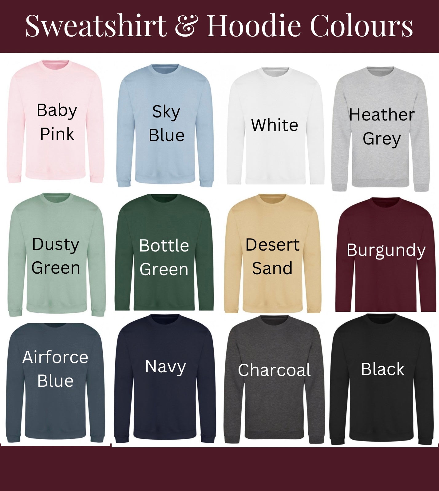Personalised Surname Matching Adult Hoodie | Toddler / Children's - Embroidered