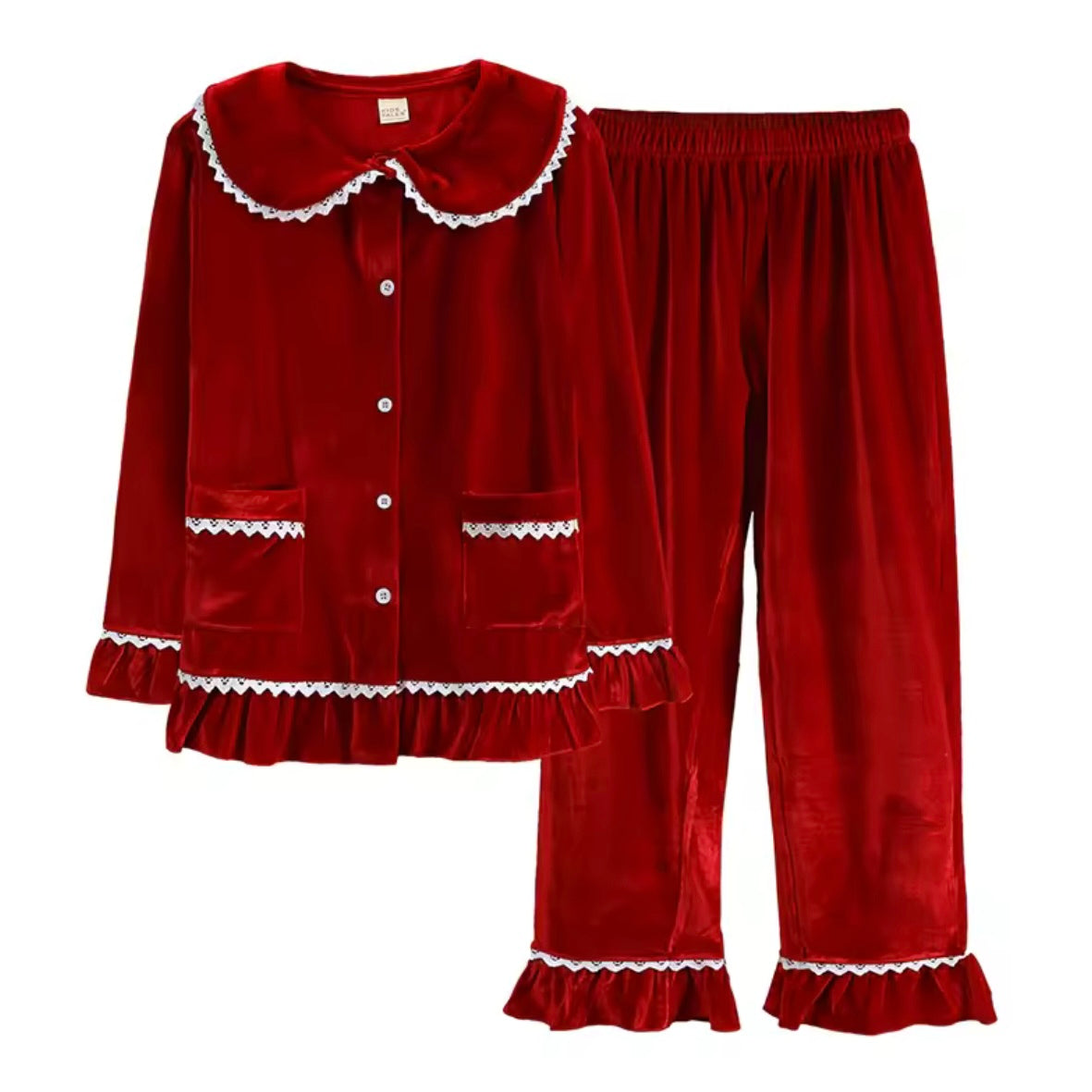 Red Velvet Pyjamas - Adult's Personalised - Pre-Order