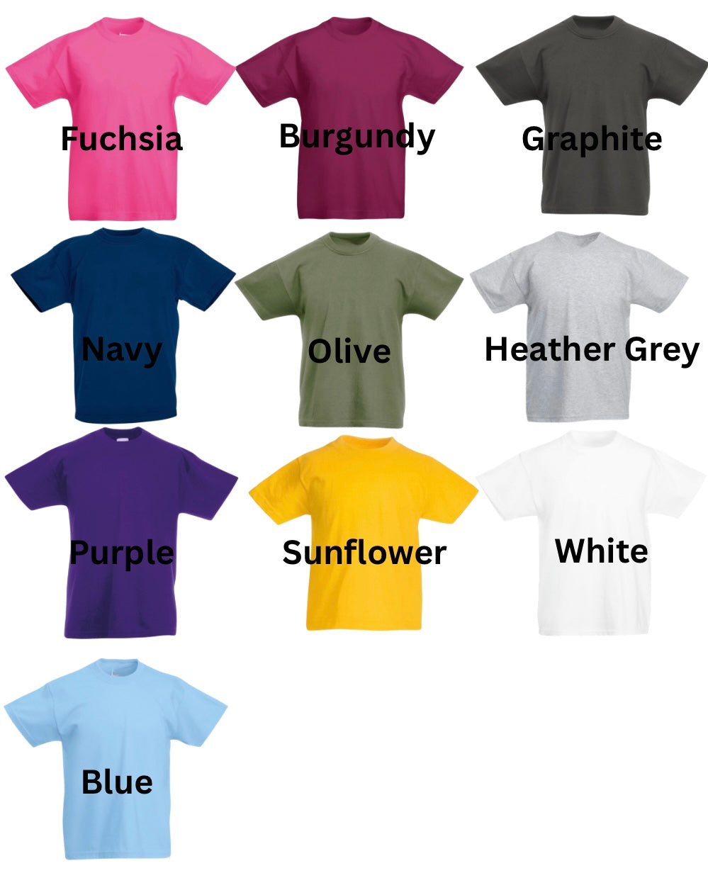 OLDER KIDS Personalised Children's T-shirt - Summer Options - Embroidered