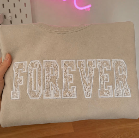 FOREVER Wedding Dress Keepsake Jumper | Personalised Wedding Dress Sweatshirt